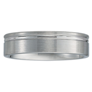 Platinum Designer Satin Wedding Ring