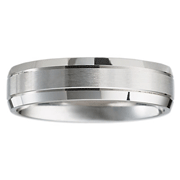 Platinum Designer Wedding Band