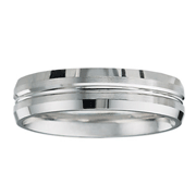 6mm Platinum Designer Band