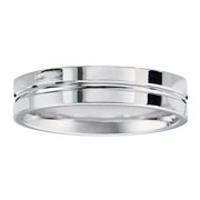 Platinum Split Wedding Band