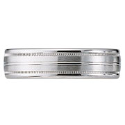 Platinum Milgrain Designer Wedding Band