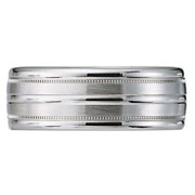 Platinum Milgrain Designer Band