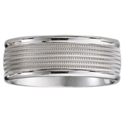 Platinum Milgrain Wedding Ring