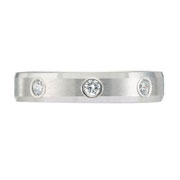Platinum 0.32ctw Diamond 4mm Eternity Band
