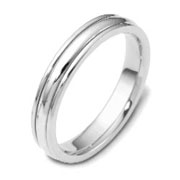 Calpurnius 4.00 mm Platinum Wedding Band