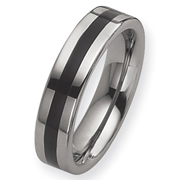 Enameled Tungsten 6mm Polished Band