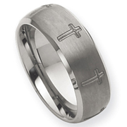 Brushed & Polished 8mm Tungsten Band