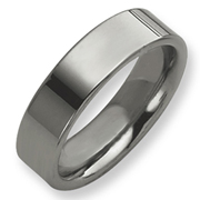 Polished Tungsten 7mm Flat Band