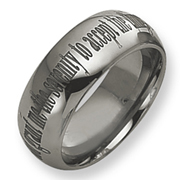 Polished 8mm Tungsten Band