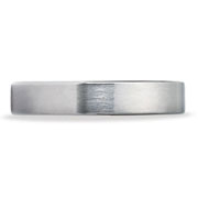 4mm Flat 14k White Gold Comfort Fit Benchmark Band