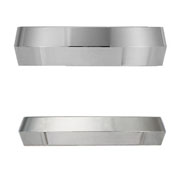 Knife Edge 14K White Gold His & Hers Ring Set