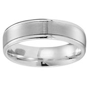 14k White Gold 6mm Designer Ring