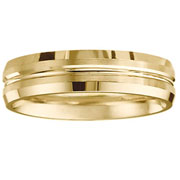 6mm 14k Yellow Gold Designer Band