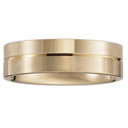 14k Satin and Polished Split Wedding Ring