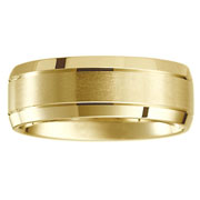 14k Polished and Satin Designer Band