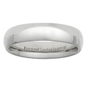Platinum 5mm Benchmark Wedding Ring
