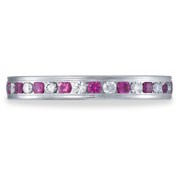 1.00ctw 14K White Gold 4mm Diamond Wedding Band