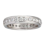 4mm 1.46ctw 14K White Gold Diamond Eternity Band
