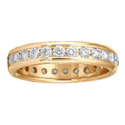 4mm 1.46ctw 14K Yellow Gold Diamond Eternity Band
