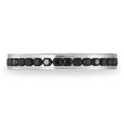 Black Diamond 3mm 0.72ctw 14K White Gold Eternity Band