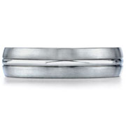 Brush and Polished 6mm Benchmark Forge Titanium Ring