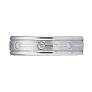 0.32ctw 6mm 14K White Gold Diamond Eternity Band