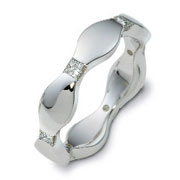 0.30 tcw Diamond 14K White Gold Dora Wedding Band