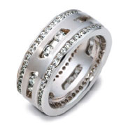 Diamond Eternity 14K White Gold Dora Wedding Band