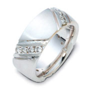 0.80 tcw Diamond 14K White Gold Dora Wedding Band