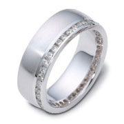 Channel Set Diamond Eternity 0.95 tcw 14K Gold Dora Wedding Band
