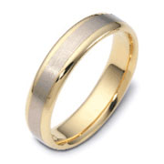 Decimus 5.00 mm 14K Two Tone Wedding Band