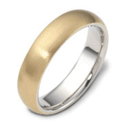 Horatius 6.00 mm 14K Two Tone Gold Wedding Band