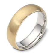 Licinius 6.50 mm 14K Two Tone Gold Wedding Band