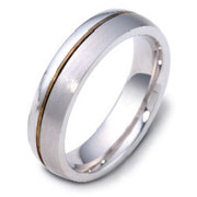 Two Tone5.00 mm Two Tone Gold Wedding Band