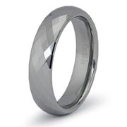 Multi Facet Criss Cut 5.5mm Tungsten Designer Band