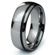Designer Resin Tungsten Wedding Band