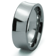 Concave Design Tungsten Wedding Band