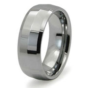 Tungsten 8mm Designer Wedding Band