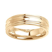 6mm Yellow Gold 14K Wedding Band