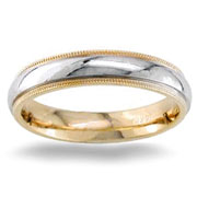 Two Tone 4.50 mm 14K Two Tone Gold Wedding Band