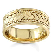 8.50 mm 14K Yellow Gold Woven Band