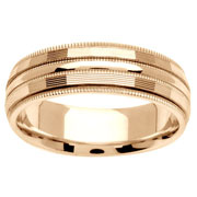 6.50 mm 14K Yellow Gold Wedding Band