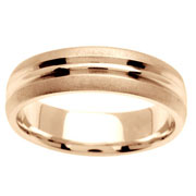 14K White Gold Textured Wedding Band