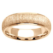 Florentine Texture 14K Yellow Gold Wedding Band