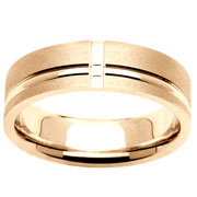 6.5mm Contemporary 14K Yellow Gold Band