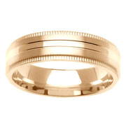 Milgrain Edge 14K Yellow Gold Band