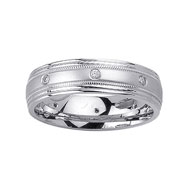 14K White Gold Diamond Eternity Ring (0.16ctw)