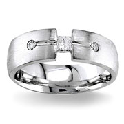 Diamond Wedding Band 14K White Gold 0.27 TCW