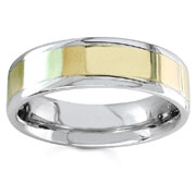 Two Tone  6.50 mm 14K Two Tone Gold