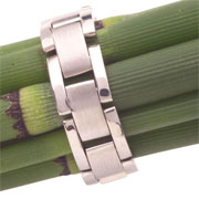 14K White Gold Flexible Wedding Band